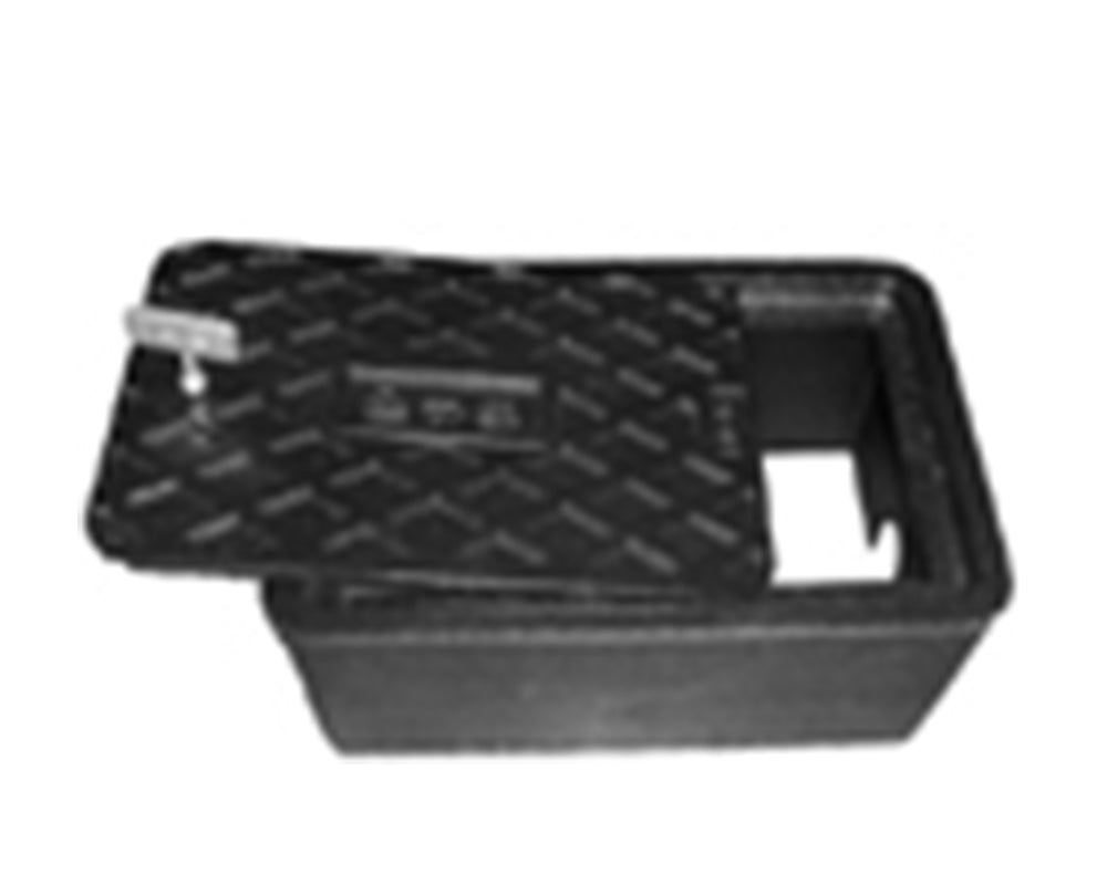 伊藤鉄工株式会社　バルブボックス　鍵付・支持金具付散水栓ボックス