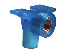 積水化学工業　HI継手透明ブルーインサート付天座付水栓エルボ