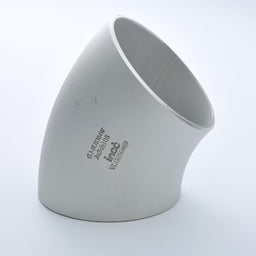 ステンレス製突合せ溶接式管継手 45°エルボ ショート