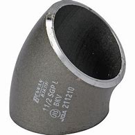 ベンカン機工　溶接式鋼管継手　黒４５°ロングエルボ　ＳＣＨ４０