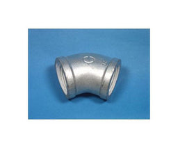 リケン　ＺＤ継手　白品　４５°エルボ　バンド付