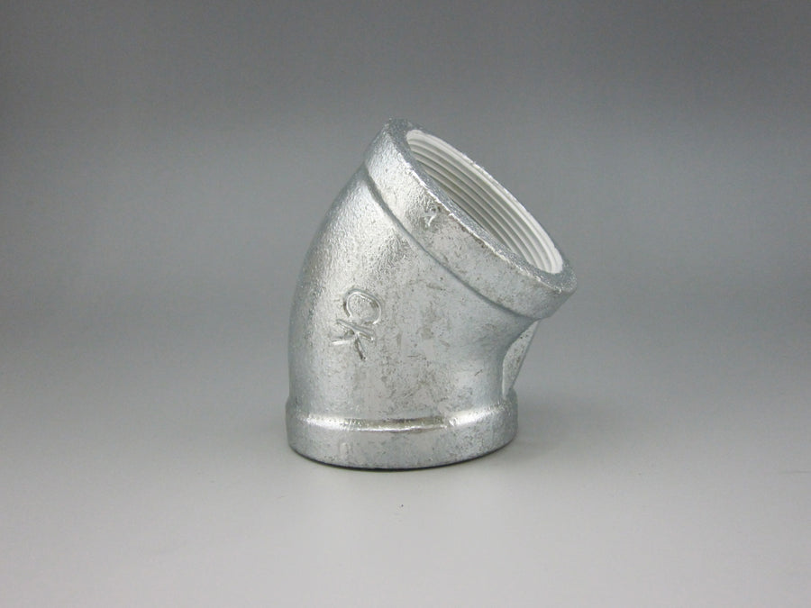 シーケー金属　白継手　45°エルボ（バンド付き）