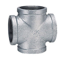 シーケー金属　白継手　クロス（バンド付き）