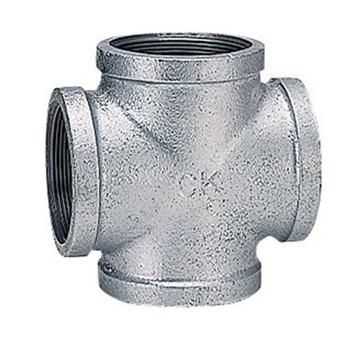 シーケー金属　白継手　クロス（バンド付き）