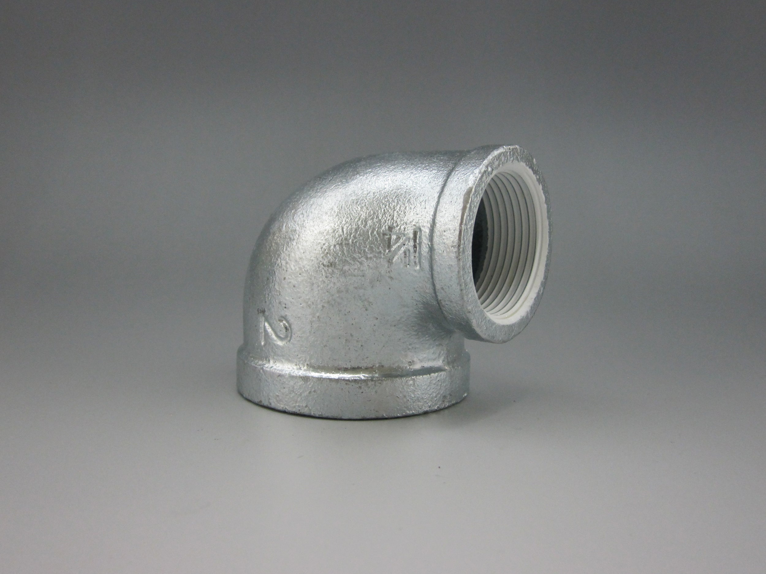 シーケー金属　白継手　径違いエルボ（バンド付き）