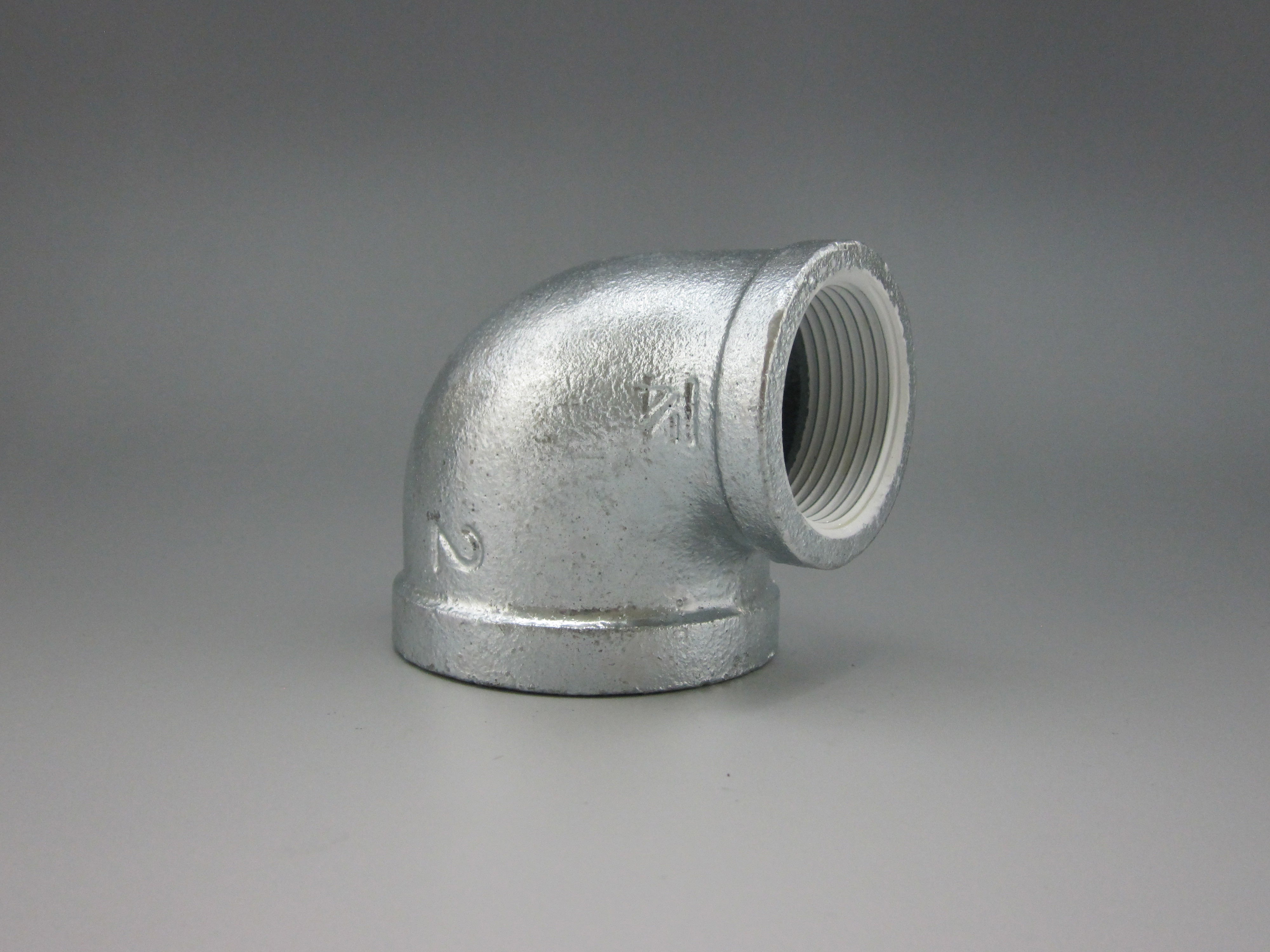 シーケー金属　白継手　径違いエルボ（バンド付き）