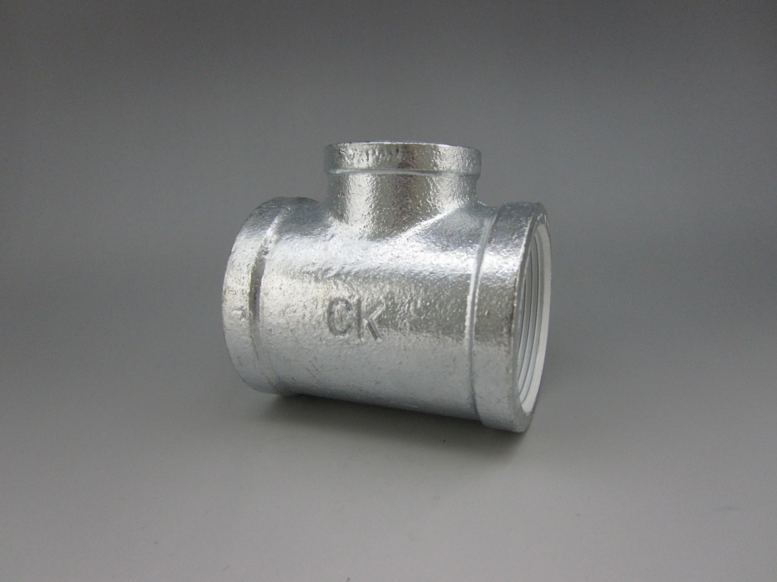 シーケー金属　白継手　径違いチーズ（バンド付き）