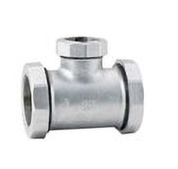 シーケー金属　白継手　三方径違いチーズ