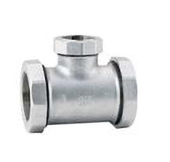 シーケー金属　白継手　三方径違いチーズ