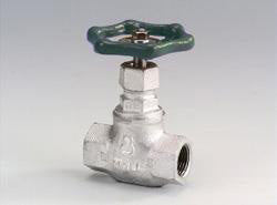 桑名金属工業　マレブルバルブ　汎用１０Ｋ　玉形弁　フランジ形　強化ＰＴＦＥ